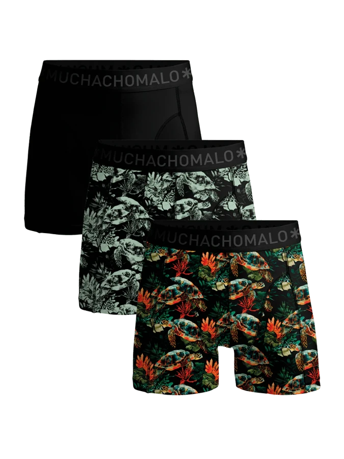 Afbeelding van Men 3-Pack Boxer Shorts - Turtle Print/ 314  - Muchachomalo